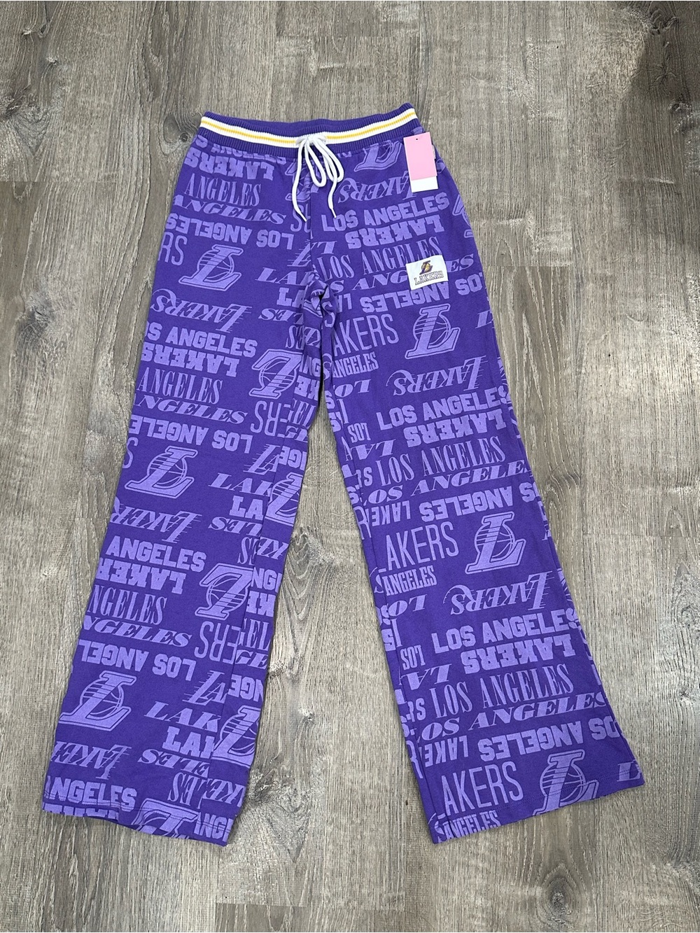 NBA Purple Los Angeles Lakers Allover Logo Jumpsuit